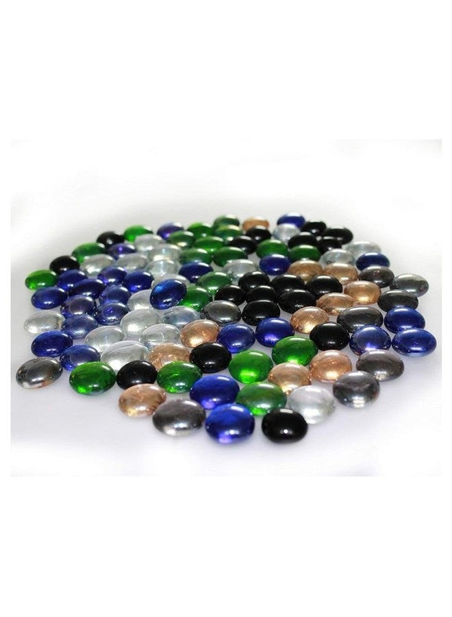 Somil Multicolor Pebbles/Stones for Garden, Plants, Lawns, Aquariums, Fish Pots, Home Decor, Vases, Furniture Filler. Size: 10-30mm, Shiny Multicolor -A518 - Image 1
